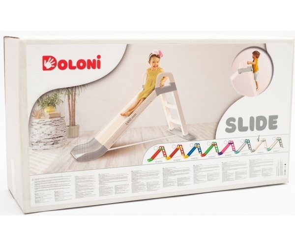 DOLONI Šmyklavka 140cm béžovo-tyrkysová