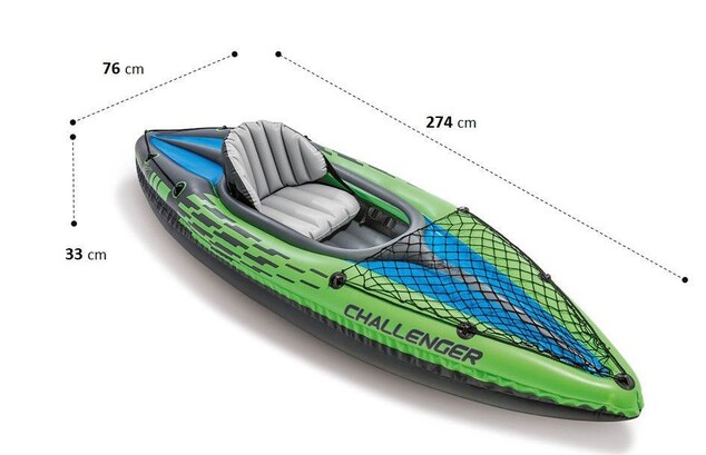 Nafukovací čln INTEX 68305 Kajak Challenger K1 set