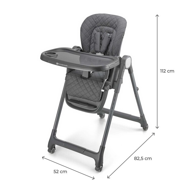KINDERKRAFT Stolička jedálenská Tulo Grey