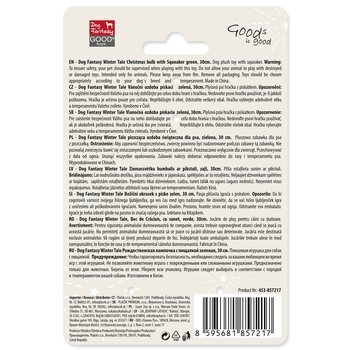 Dog Fantasy Winter Tale Spielzeug Weihnachtsdekoration mit Quietscher, grün 30cm