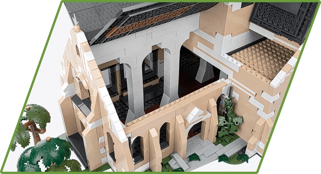Cobi II WW Kostel Sainte-Mere-Eglise D-DAY, 2280 k, 1 f