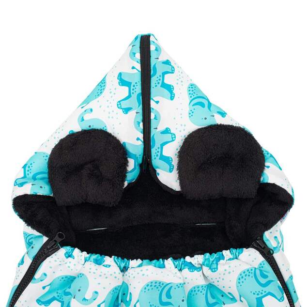 Luxusischer Fußsack New Baby Elefanten
