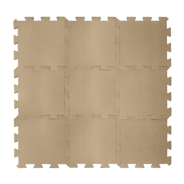 Penová podložka Puzzle 30x30 cm 9ks, Hazel Brown
