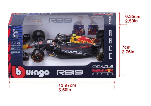 Bburago 1:43 RACE Formula F1 - Red Bull Racing RB20 (2024) #11 (Sergio Pérez)