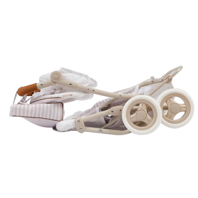 DeCuevas 90378 Carucior pliabil pentru papusi gemene cu geanta Verona 2024 - 72 cm