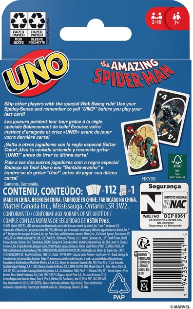 Mattel UNO Der erstaunliche Spider-Man