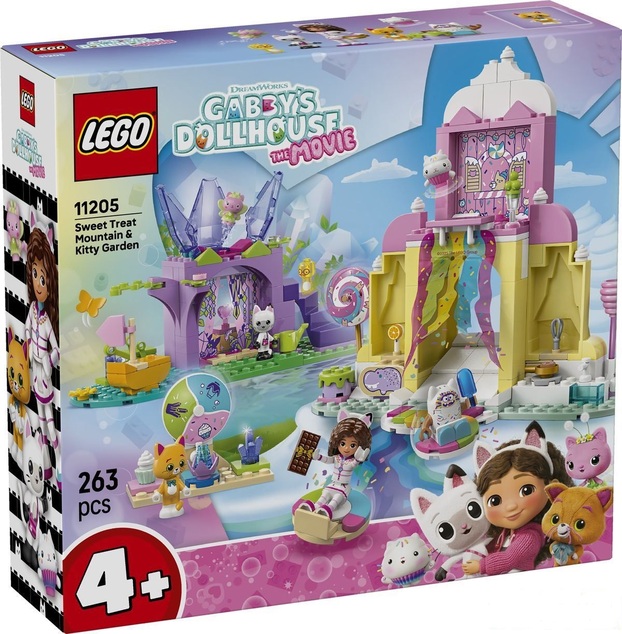 LEGO® Gabby's Dollhouse 11205 Süßer Berg der Versuchung und Katzengarten