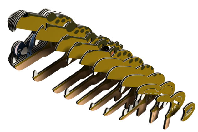 EUGY Aligator 3D kartonasta sestavljanka