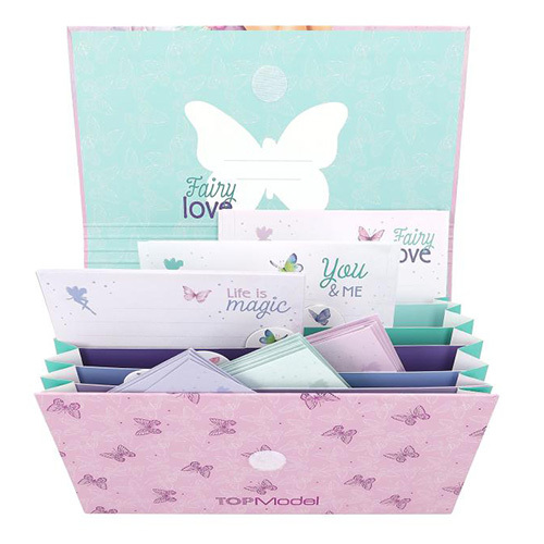 Set di carte da gioco nel cofanetto Top Model, Fairy love, Jill - fata
