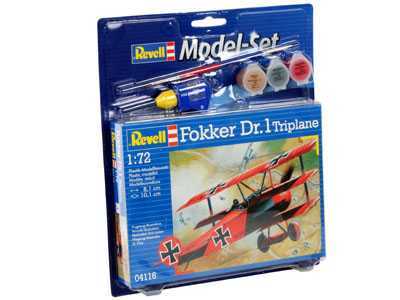 ModelSet Flugzeug 64116 - FOKKER DR.1Triplane (1:72)