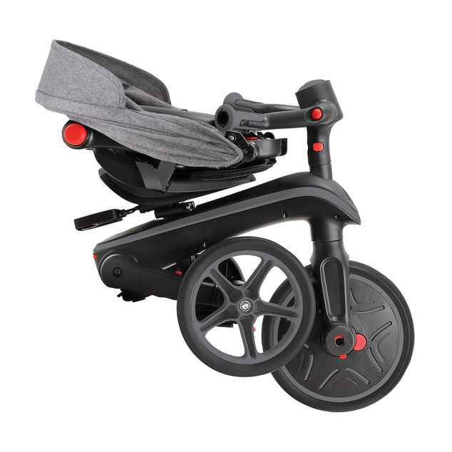 Globber trojkolka Explorer Trike Foldable  4in1 Black-Grey