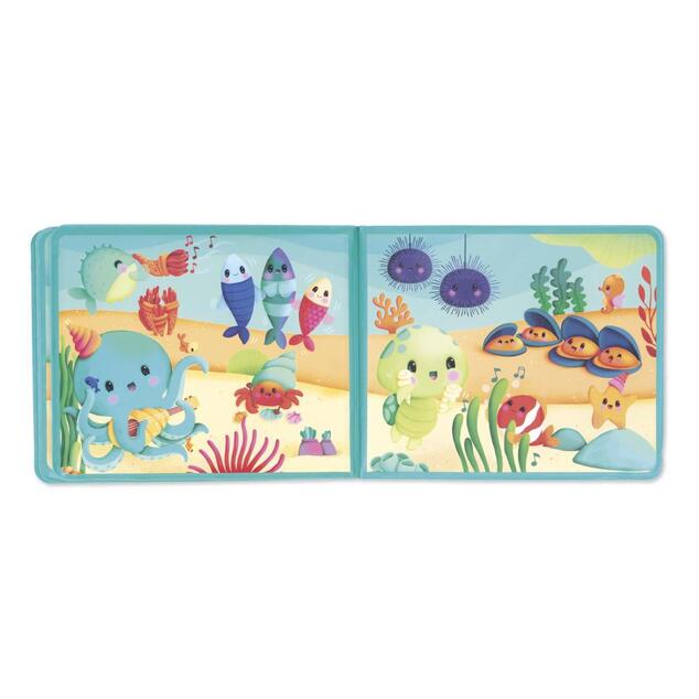 Janod Mäkká obrázková knižka do vody Morský svet s plávajúcimi rybičkami