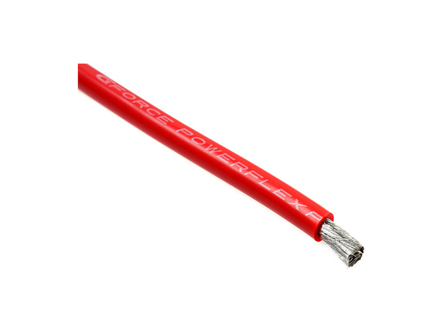 Kábel so silikónovou izoláciou Powerflex 8AWG červený (1m)