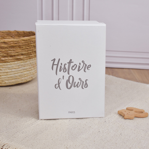 Doudou Histoire d´Ours Plyšový kamarát biely zajačik 40 cm