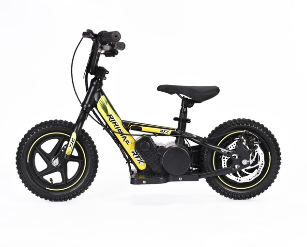Detské elektrické odrážadlo RIRIBIKE RTX3 24V (12”), žlté, Lítiová batéria, 100W motor