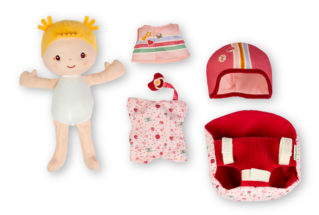 Lilliputiens - juguete de tela para bicicleta - muñeca Lena