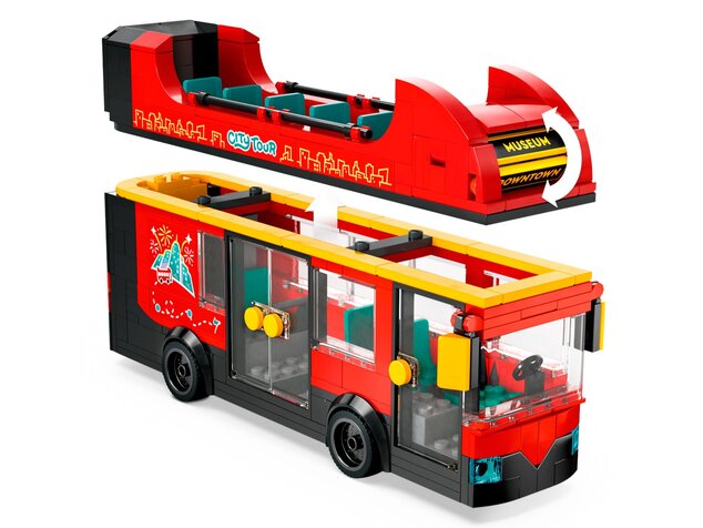 LEGO® City 60407 Červený dvojposchodový vyhliadkový autobus