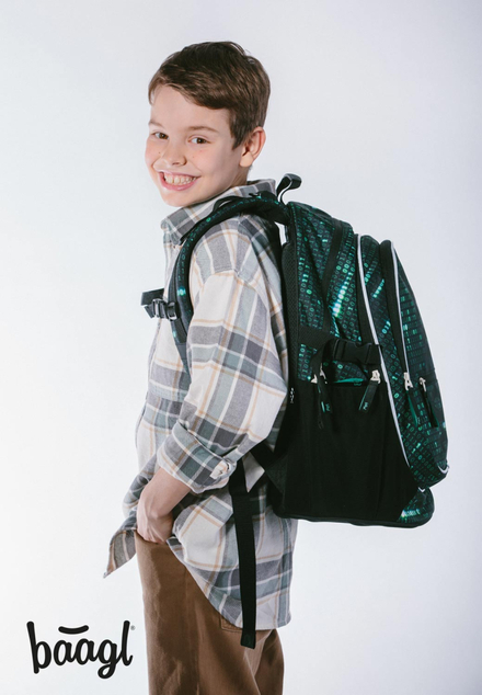 BAAGL SADA 3 Kernzahlen: Rucksack, Waschbeutel, Tasche