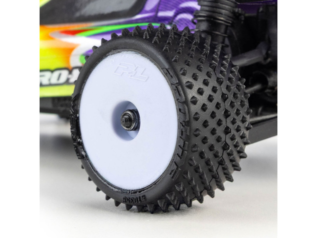 Pro-Line kolo 1:24 kobercové, přední Wedge, zadní Prism, disk bílý, Hex 7mm (4): Losi Micr