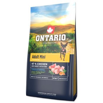 Krmivo Ontario Adult Mini Chicken &amp; Sweet Potatoes 6,5kg