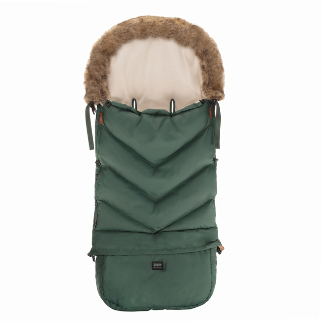 Set kolica Move Cross 5X + vreća Fluffy Combi + rukavice Fluffy 2, Oak Green
