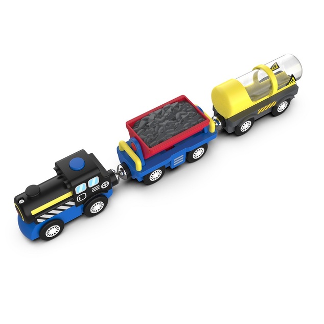 2Kids Toys Parný vlak nákladný na batérie