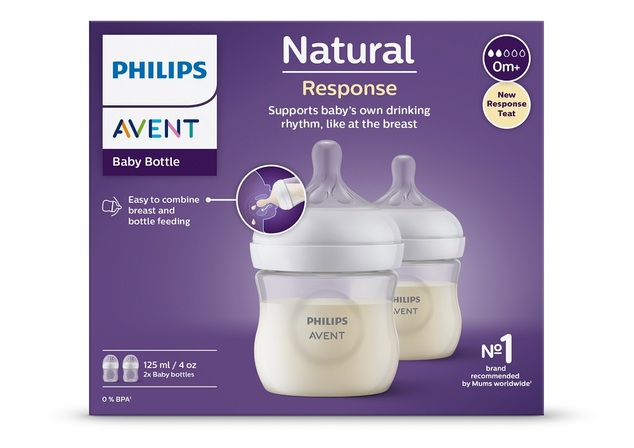 Philips AVENT palack Natural Response 125 ml, 0m+ 2 db