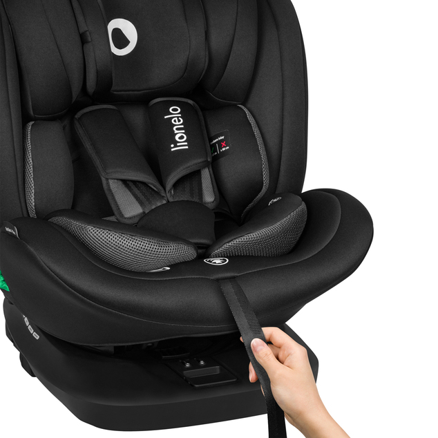 Lionelo Autosedačka Bastiaan i-Size (40-150 cm) Black Carbon
