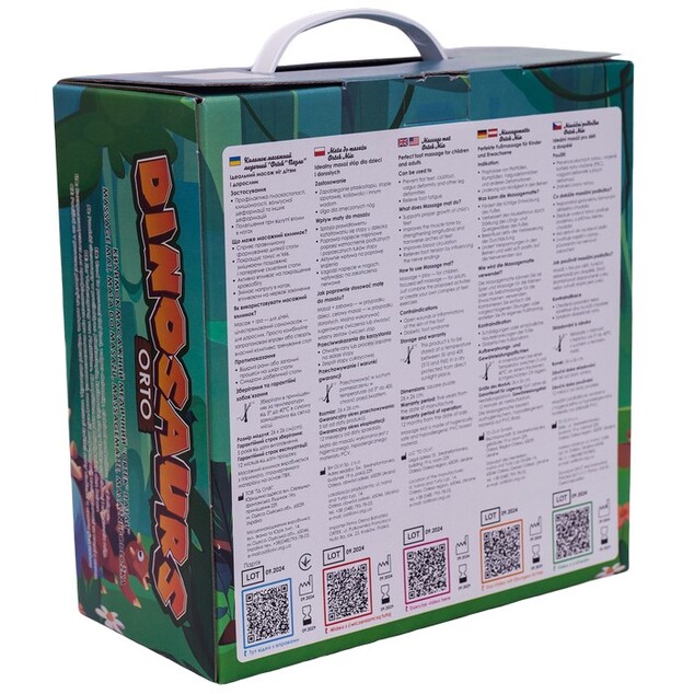 Ortek Masážna podložka Ortek Dinosaury Puzzle 10 prvkov
