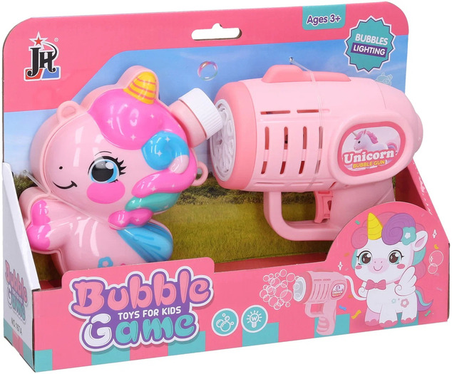 Bublifuk pistole s externí nádržkou jednorožec 280 ml 15 cm