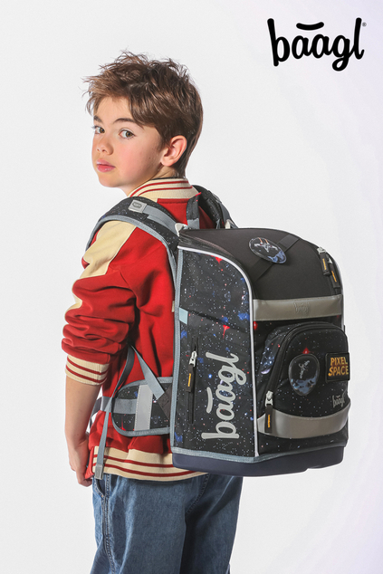 BAAGL SADA 3 Zippy Plus Pixel Space: aktovka, peračník, vrecko