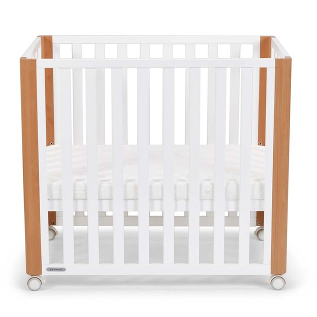 KINDERKRAFT SELECT Lesena posteljica Koya s funkcijo ograje, vključno z vzmetnico White, Premiu