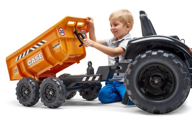 Falk Šliapací traktor 997W Case CE 580 Super N oranžový