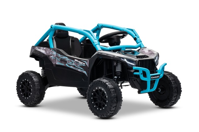 Elektrické autíčko Kawasaki TERYX KRX 1000 12V, modré, jednomiestne, odpružená zadná nápra