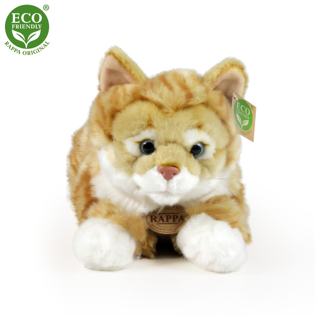 Plyšová mourovatá mačka hnedá 42 cm ECO-FRIENDLY