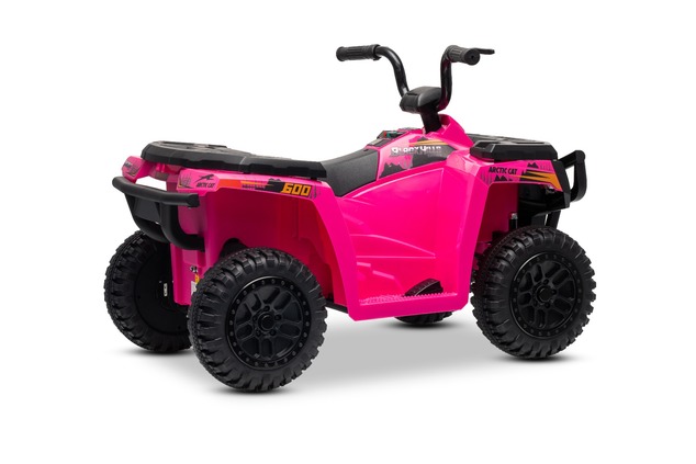 Licencovaná elektrická štvorkolka Arctic Cat 12V so zadným pohonom, ružová, LED svetlá, Lí