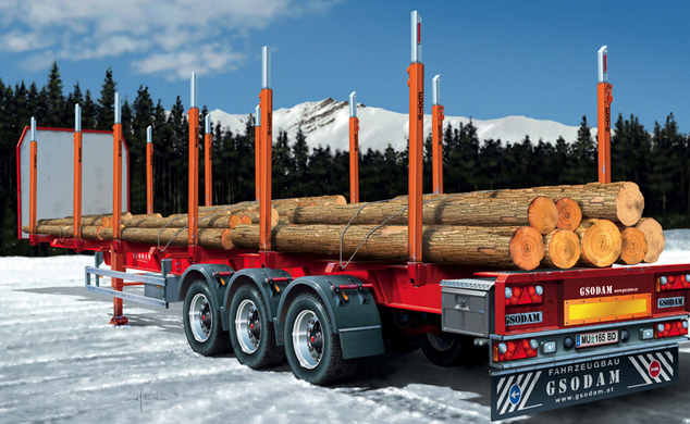 Model Kit návěs 3868 - TIMBER TRAILER (1:24)