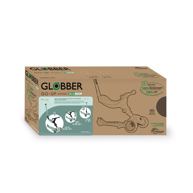 Globber Detská kolobežka Go up active lights ecologic Pistachio