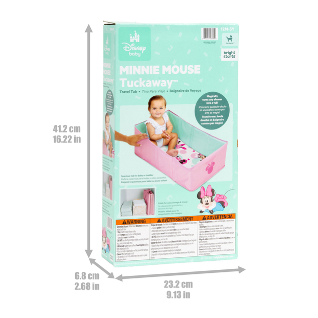 BRIGHT STARTS Sklopiva putna kada Minnie Mouse™ TuckAway™, 12m+