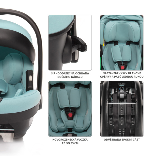 Autosedačka XM Plus i-Size bundle, Boss Grey