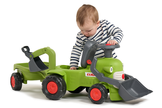 Falk odrážadlo/chodítko traktor s nakladačom, bágrom a vlečkou 912N Class