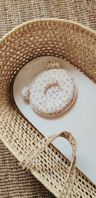 Cuscino in cotone Panda, Leopardo