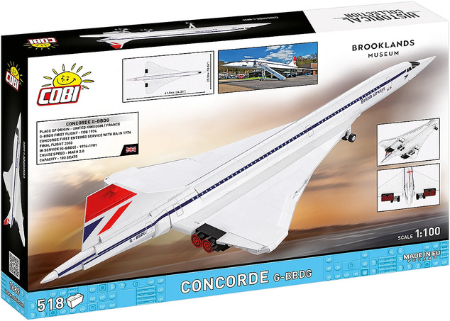 Cobi Concorde del Museo de Brooklands, 1:100, 518 k