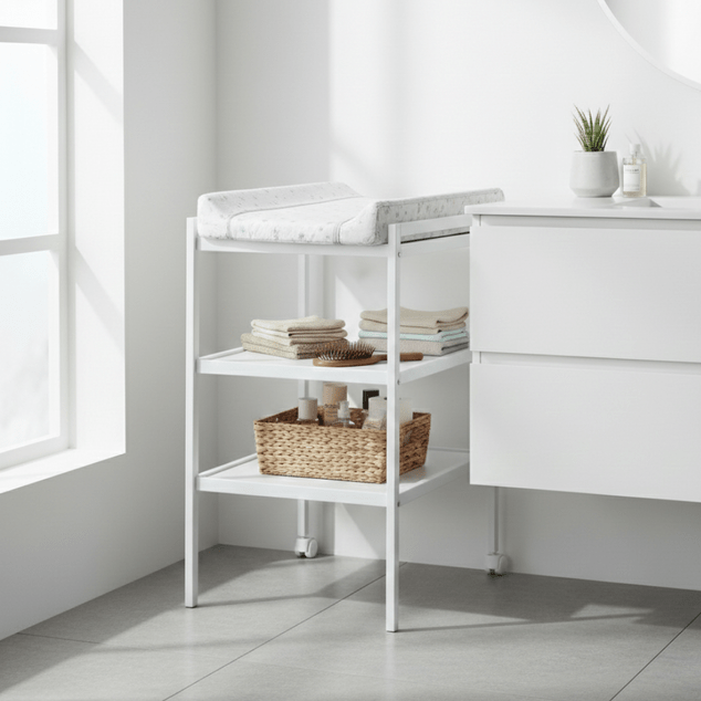 PETITE&amp;MARS Pult prebaľovací drevený Lumi White Wood
