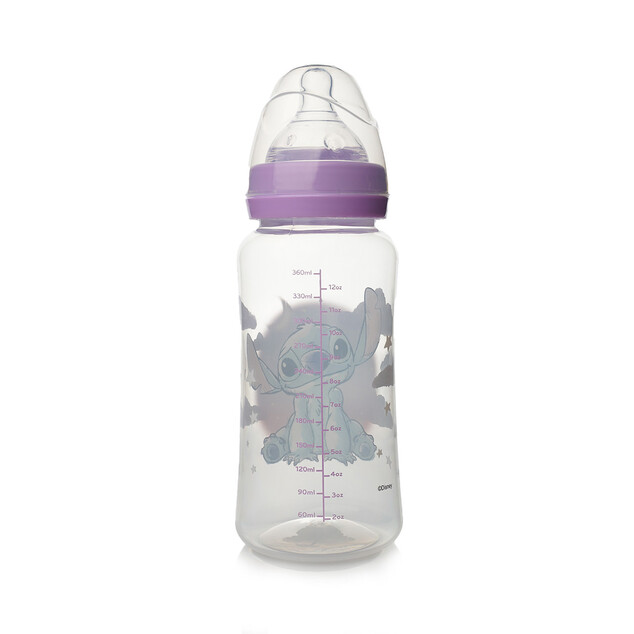 Detská fľaša antikoliková 360 ml, LILO &amp; STITCH