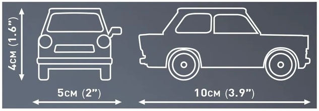 Cobi Trabant 601 Deluxe, 1:35, 72 PS