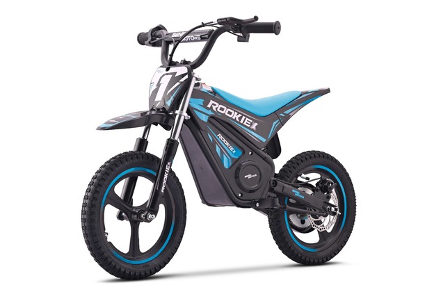 Minimoto elettrica per bambini ROOKIE X 24V (12"), blu, Batteria al litio, 250W Bezuh