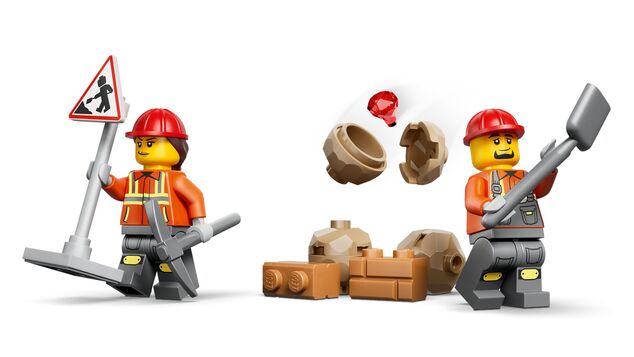 LEGO® City 60480 Žltý nakladač s rýpadlom