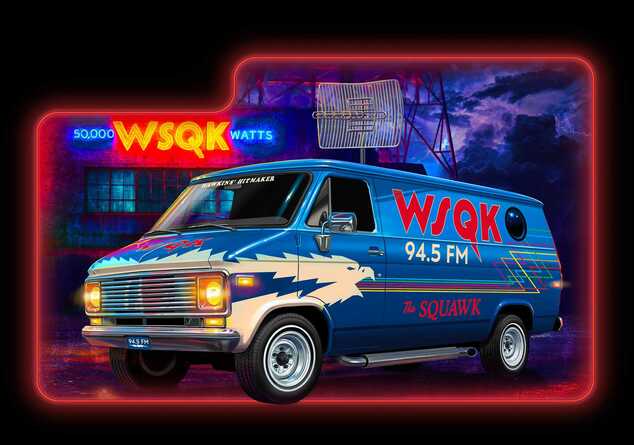 Plastic ModelKit STRANGER THINGS autó 07732 - GMC® WSQK Squawk Van (1:25)
