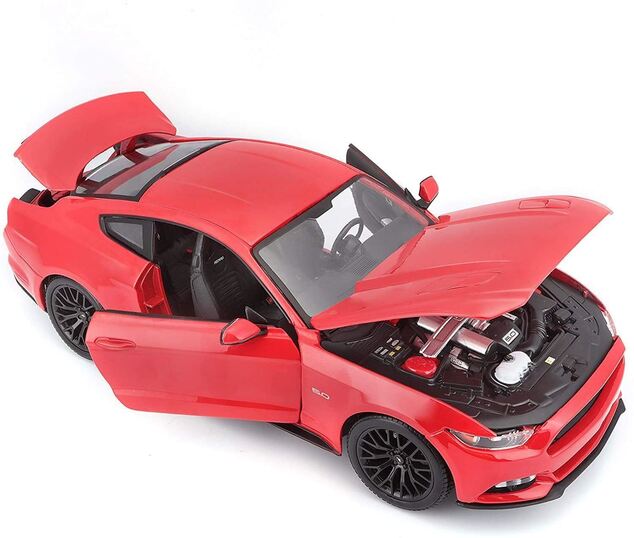Maisto - 2015 Ford Mustang GT, červený, 1:18